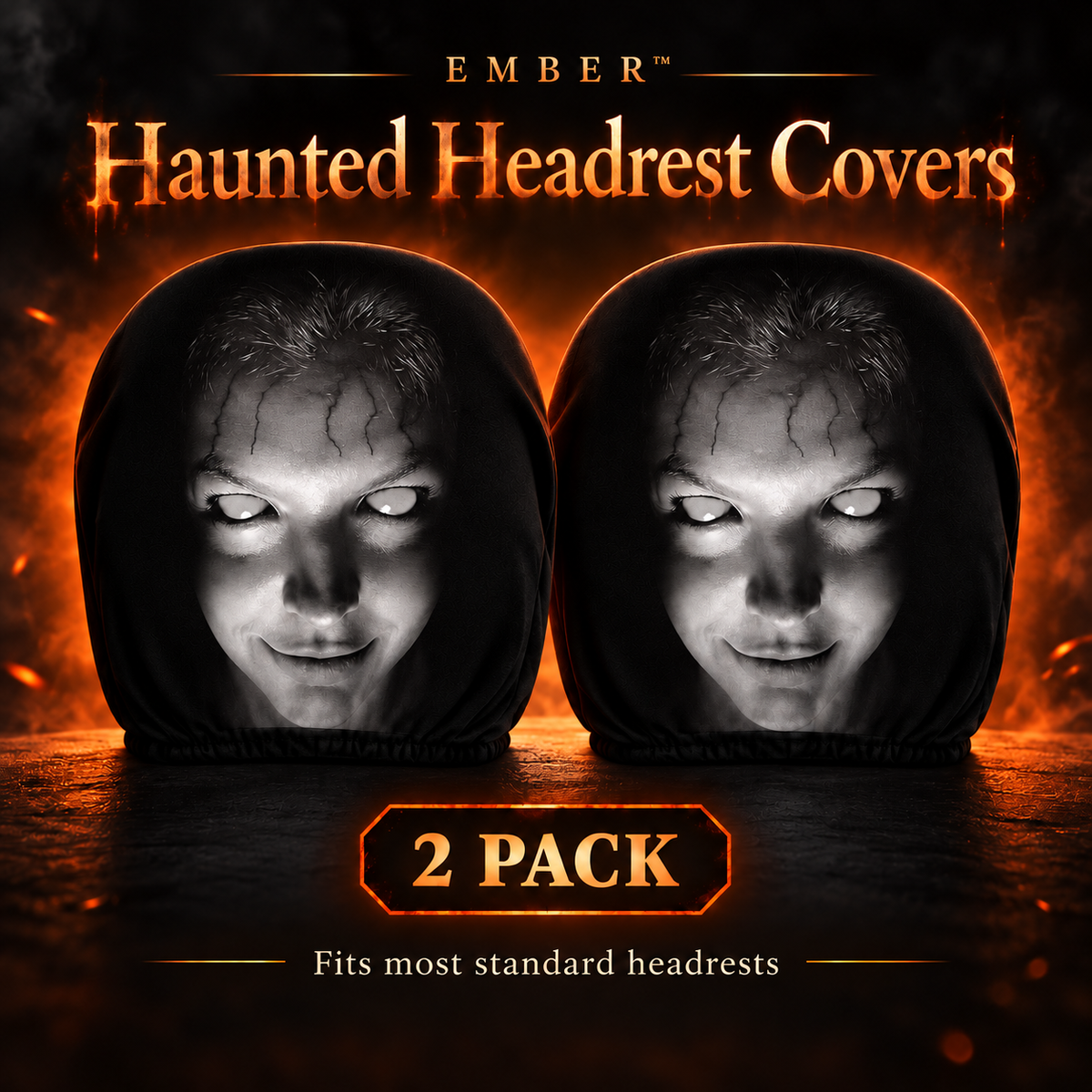 EMBER™ Haunted Headrest Covers